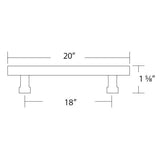 Schaub Noho - 18" Centers Square Concealed Pull