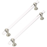 Schaub Back to Back - Lumiere Transitional - Appliance Pull - NON-Adjustable Clear Acrylic - 12" cc