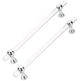 Schaub Back to Back - Lumiere Transitional - Appliance Pull - NON-Adjustable Clear Acrylic - 12" cc