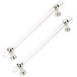 Schaub Back to Back - Lumiere Transitional - Appliance Pull - NON-Adjustable Clear Acrylic - 12" cc