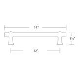 Schaub Garda - 12" Centers Cabinet Bar Pull