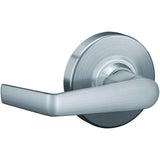 Schlage Saturn Passage Door Lever Set with Round Rose from the ALX Series