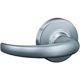 Schlage Omega Passage Door Lever Set with Round Rose from the ALX Series