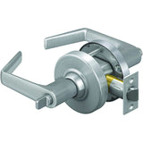 Schlage Saturn Hospital Privacy Door Lever Set with Round Rose from the ALX Series