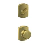 Schlage Bowery Single Cylinder Interior Pack with Decorative Greenwich Trim - Exterior Handleset Sold Separately