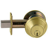 Schlage B661P One-Way Deadbolt, Cylinder Outside x Blank Plate Inside