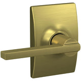 Schlage Residential F10 - Latitude Lever Passage Lock with 16080 Latch and 10027 Strike