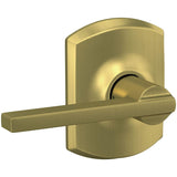 Schlage Residential F10 - Latitude Lever Passage Lock with 16080 Latch and 10027 Strike