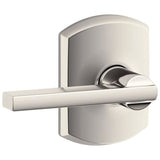 Schlage Residential F10 - Latitude Lever Passage Lock with 16080 Latch and 10027 Strike