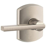 Schlage Residential F10 - Latitude Lever Passage Lock with 16080 Latch and 10027 Strike
