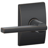 Schlage Residential F10 - Latitude Lever Passage Lock with 16080 Latch and 10027 Strike