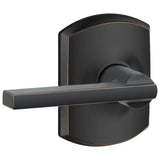 Schlage Residential F10 - Latitude Lever Passage Lock with 16080 Latch and 10027 Strike