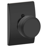 Schlage Bowery Non-Turning One-Sided Dummy Door Knob with Decorative Century Rosette