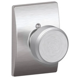Schlage Bowery Non-Turning One-Sided Dummy Door Knob with Decorative Century Rosette