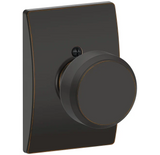 Schlage Bowery Non-Turning One-Sided Dummy Door Knob with Decorative Century Rosette