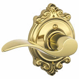 Schlage Residential F170 - Accent Lever Half Dummy - Brookshire Rose