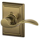 Schlage Residential F170 - Accent Lever Half Dummy - Addison Rose