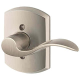 Schlage Residential F170 - Accent Lever Half Dummy - Greenwich Rose