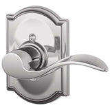 Schlage Residential F170 - Accent Lever Half Dummy - Camelot Rose
