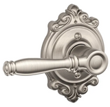 Schlage Birmingham Non-Turning One-Sided Dummy Door Lever with Decorative Brookshire Trim
