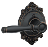 Schlage Birmingham Non-Turning One-Sided Dummy Door Lever with Decorative Brookshire Trim