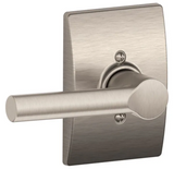 Schlage Broadway Non-Turning One-Sided Dummy Door Lever with Decorative Century Trim