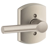 Schlage Broadway Non-Turning One-Sided Dummy Door Lever with Decorative Greenwich Trim
