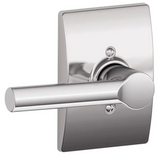 Schlage Broadway Non-Turning One-Sided Dummy Door Lever with Decorative Century Trim