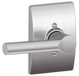 Schlage Broadway Non-Turning One-Sided Dummy Door Lever with Decorative Century Trim