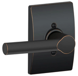 Schlage Broadway Non-Turning One-Sided Dummy Door Lever with Decorative Century Trim