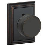 Schlage Residential F170 - Bowery Knob Half Dummy - Century Rose