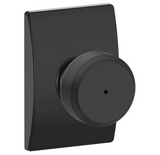 Schlage Residential F40 - Privacy Lock - Bowery Knob, 16080 Latch and 10027 Strike - Century Trim