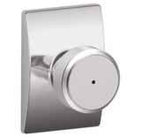 Schlage Residential F40 - Privacy Lock - Bowery Knob, 16080 Latch and 10027 Strike - Century Trim