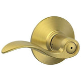 Schlage Residential F40 - Privacy Lock - Accent Lever, 16080 Latch and 10027 Strike