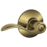 Schlage Residential F40 - Privacy Lock - Accent Lever, 16080 Latch and 10027 Strike