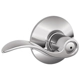 Schlage Residential F40 - Privacy Lock - Accent Lever, 16080 Latch and 10027 Strike