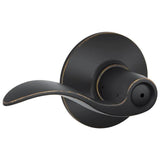 Schlage Residential F40 - Privacy Lock - Accent Lever, 16080 Latch and 10027 Strike