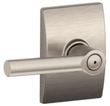 Schlage Broadway Privacy Door Lever Set with Decorative Century Trim