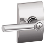 Schlage Broadway Privacy Door Lever Set with Decorative Century Trim
