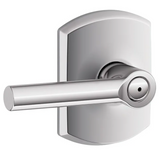 Schlage Broadway Privacy Door Lever Set with Decorative Greenwich Trim
