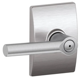 Schlage Broadway Privacy Door Lever Set with Decorative Century Trim
