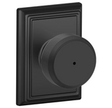 Schlage Residential F40 - Privacy Lock - Bowery Knob, 16080 Latch and 10027 Strike - Addison Trim