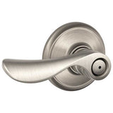 Schlage Residential F40 - Privacy Lock - Champagne Lever, 16080 Latch and 10027 Strike - Alden Rose