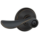 Schlage Residential F40 - Privacy Lock - Champagne Lever, 16080 Latch and 10027 Strike - Alden Rose