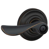 Schlage Residential F40 - Privacy Lock - Champagne Lever, 16080 Latch and 10027 Strike - Alden Rose