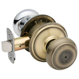 Schlage Residential F40 - Privacy Lock - Georgian Knob, 16080 Latch and 10027 Strike - Alden Rose
