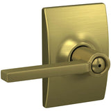 Schlage Residential F40 - Privacy Lock - Latitude Lever, 16080 Latch and 10027 Strike