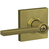 Schlage Residential F40 - Privacy Lock - Latitude Lever, 16080 Latch and 10027 Strike