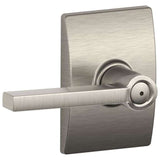 Schlage Residential F40 - Privacy Lock - Latitude Lever, 16080 Latch and 10027 Strike