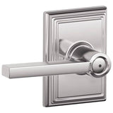 Schlage Residential F40 - Privacy Lock - Latitude Lever, 16080 Latch and 10027 Strike